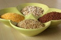 Variety of healthy grains and seeds in bowl Royalty Free Stock Photo