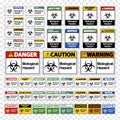 Variety of highly toxic signs Royalty Free Stock Photo