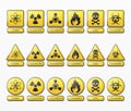 Variety of highly toxic signs Royalty Free Stock Photo