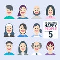 Variety-of-human-11-Avatars-Happy-PEOPLE-volume-5 - Man and woman for your business work