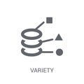 Variety icon. Trendy Variety logo concept on white background fr Royalty Free Stock Photo
