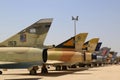 A variety of Israeli Air Force and foreign aircraft on display at The Israeli Air Force Museum