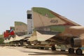 A variety of Israeli Air Force and foreign aircraft on display at The Israeli Air Force Museum