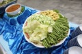 Variety kind of vegetable side dishes for Buffet Catering for Group