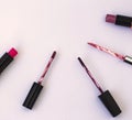 Variety of lipsticks of different shades Royalty Free Stock Photo
