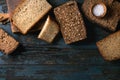 Variety of rye bread Royalty Free Stock Photo