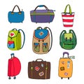 Variety Luggage Bags Backpacks and Suitcases