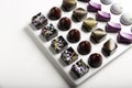 Variety of luxury chocolate bonbons Royalty Free Stock Photo