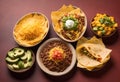 a variety of mexican food dishes in bowls