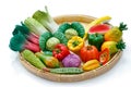 Variety of miniature clay vegetables Royalty Free Stock Photo