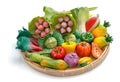 Variety of miniature clay vegetables Royalty Free Stock Photo