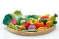 Variety of miniature clay vegetables Royalty Free Stock Photo