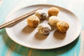Variety of mochi dessert Royalty Free Stock Photo