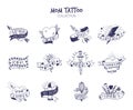 Variety of Mom Tattoo set