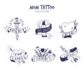 Variety of Mom Tattoo set