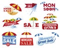 Variety of monsoon season sales Royalty Free Stock Photo