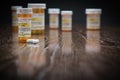 Variety of Non-Proprietary Prescription Medicine Bottles and Pills