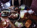 Variety of Oaxacan food dishes