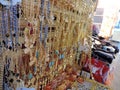 Artificial jewellery shop on the streets of Karbala, Iraq Royalty Free Stock Photo