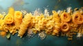 variety of pasta top view