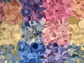 Variety pastel color bubble abstract background