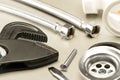 A variety of plumbing accessories Royalty Free Stock Photo