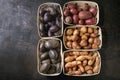 Variety of raw potatoes Royalty Free Stock Photo