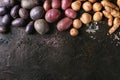 Variety of raw potatoes Royalty Free Stock Photo