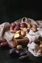 Variety of raw potatoes Royalty Free Stock Photo