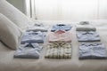 Variety Of Shirts On Bed Royalty Free Stock Photo