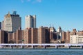 Lower East Side New York City Skyline along the East River Royalty Free Stock Photo