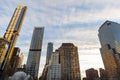 Variety of Skyscrapers and Office Buildings in the Financial District of New York City Royalty Free Stock Photo