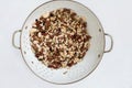 Variety of Soaked Dried Beans & Lentils in Colander