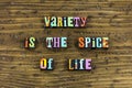 Variety spice life change experience Royalty Free Stock Photo