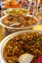 A variety of spices, seasonings, teas