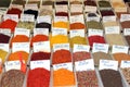 Variety of spices on turkish market