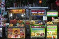 variety of street food stalls in Hoi An, Vietnam
