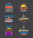 Variety of summer time emblems