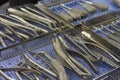 Variety of surgical instruments on the table Royalty Free Stock Photo
