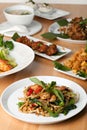 Variety of Thai Food Dishes Royalty Free Stock Photo
