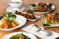 Variety of Thai Food Dishes Royalty Free Stock Photo