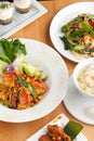 Variety of Thai Food Dishes Royalty Free Stock Photo