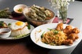 Variety of Thai Foods Royalty Free Stock Photo