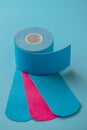 Variety of therapeutic self adhesive tapes, taping kinesiologico