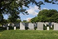 A variety of tombstones covering a hillside at Arlington National Cemetery in Arlington, Virginia Royalty Free Stock Photo