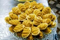 Variety of traditional moroccans sweets.