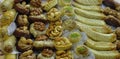 Variety of traditional moroccans sweets. Holiday.