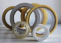 Rolls Of Scotch Tapes, Paper And Fabric Tapes For Packaging And Repairing Detailed