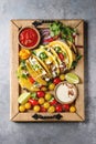 Vegetarian corn tacos Royalty Free Stock Photo