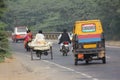 Variety of vehicles on indian road